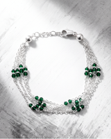 Eklavya Emerald Cascade Layered Bracelet — catalog image 2