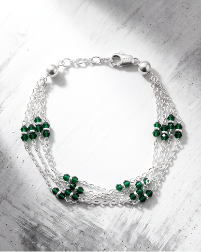 Emerald Cascade Bracelet