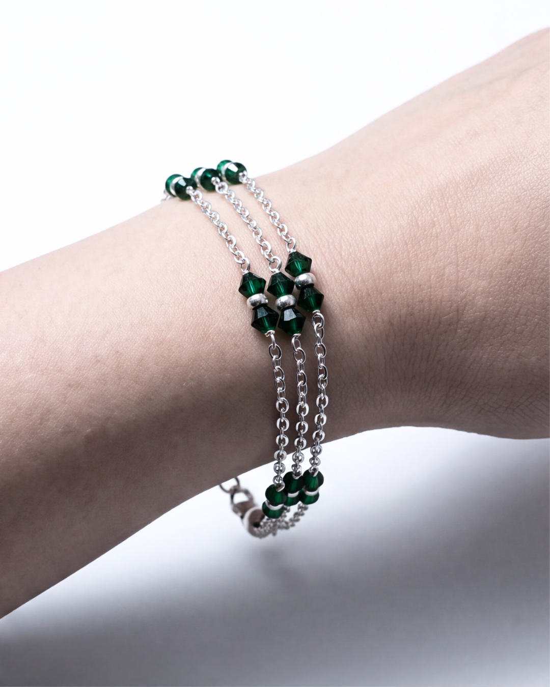 Emerald Cascade Bracelet