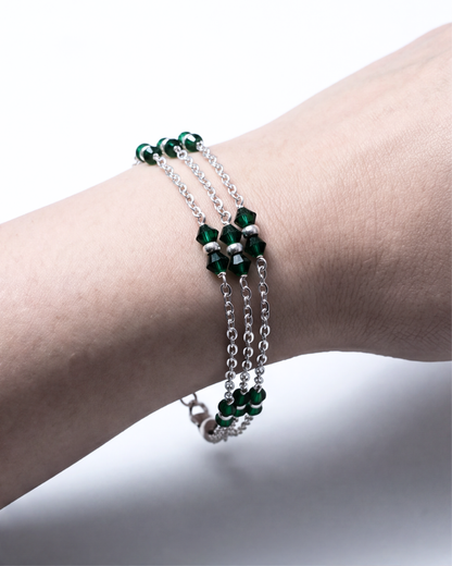 Emerald Cascade Bracelet