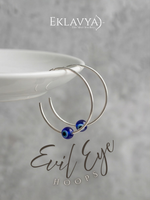 Evil Eye Hoops