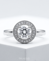 Eklavya Lumea Halo Solitaire Ring — catalog image 4