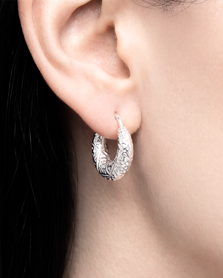 Florenza Textured Baali Hoops
