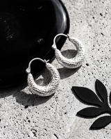 Eklavya Florenza Textured Baali Hoop Earrings — catalog image 2