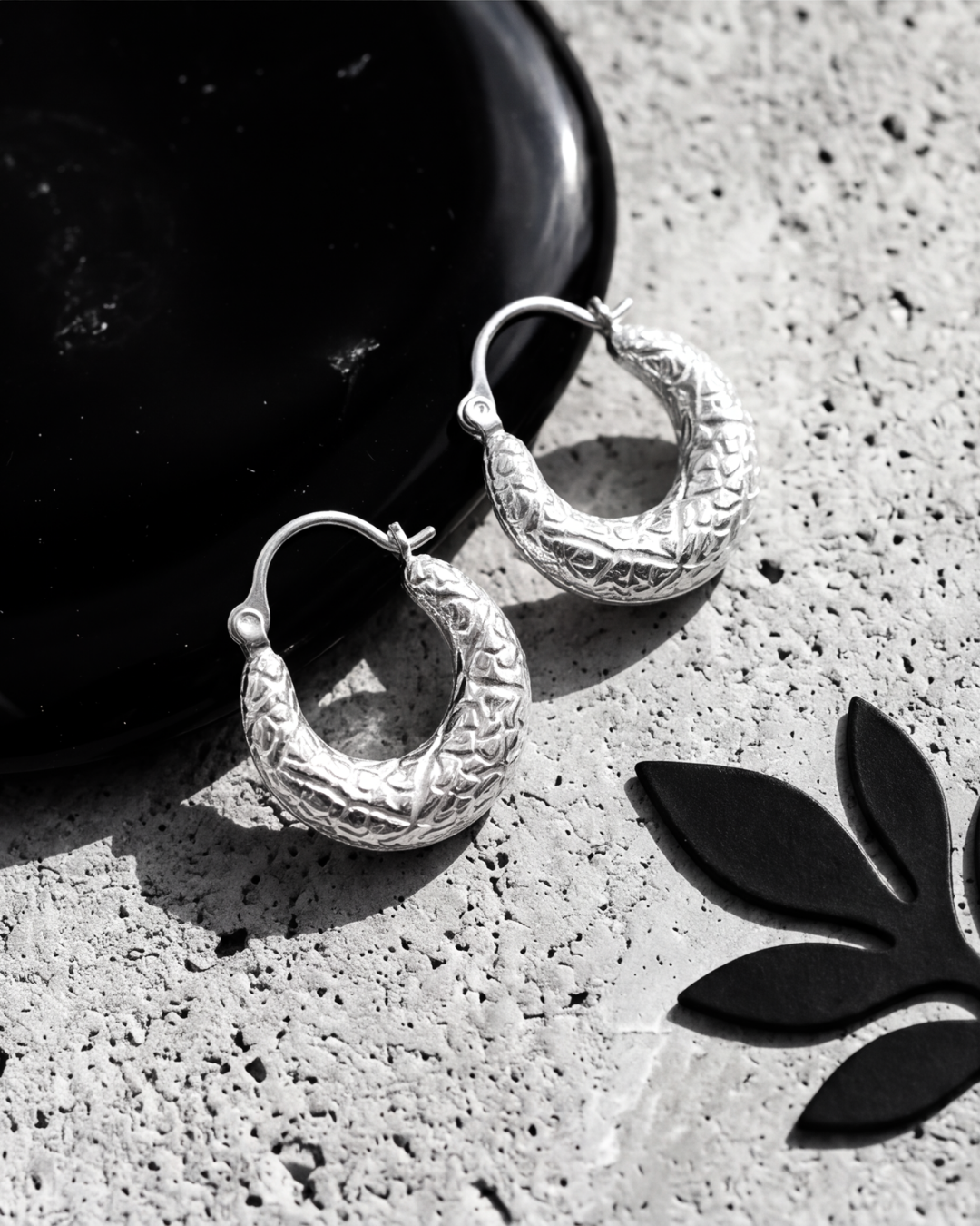 Florenza Textured Baali Hoops