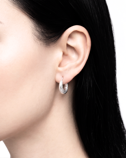 Florenza Textured Baali Hoops