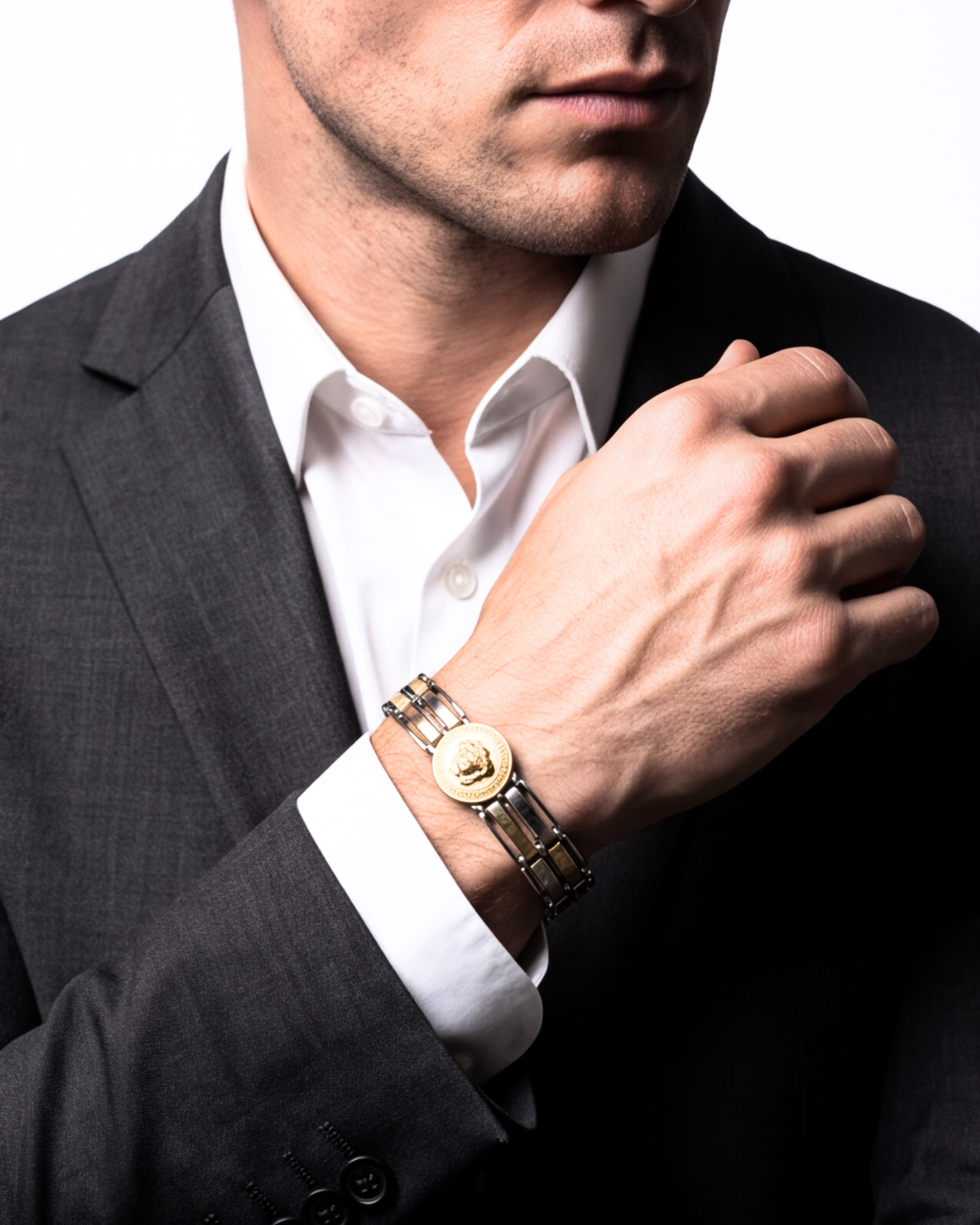 Eklavya Men's Roman Medallion Bracelet — catalog image 3