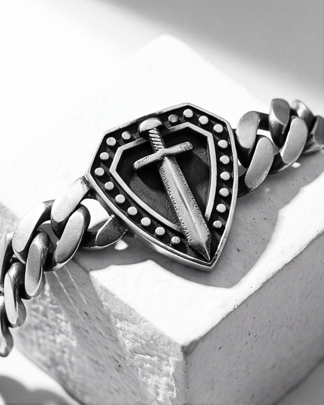 Eklavya Men's Shield Link Bracelet — catalog image 2