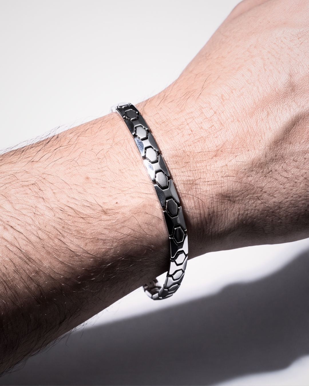 Eklavya Men's Hexa Centre Link Bracelet — catalog image 5