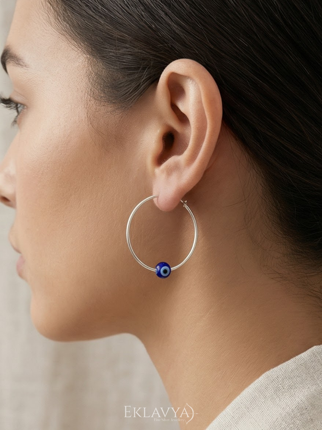 Evil Eye Hoops