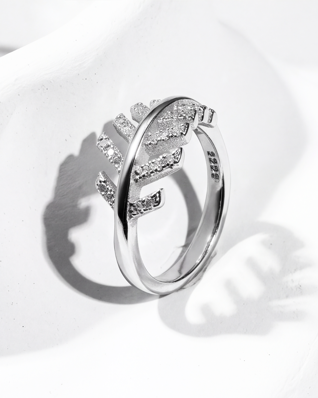 Eklavya Celeste Leaf Ring — catalog image 5