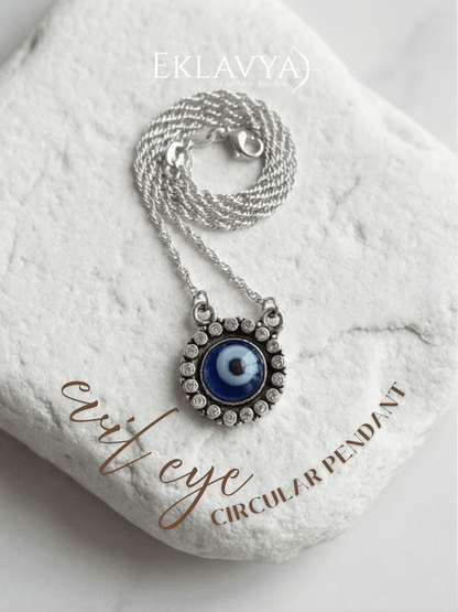Evil Eye Circular Pendant