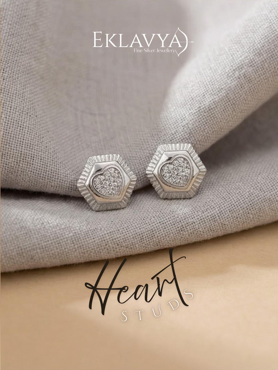 HexHeart Studs