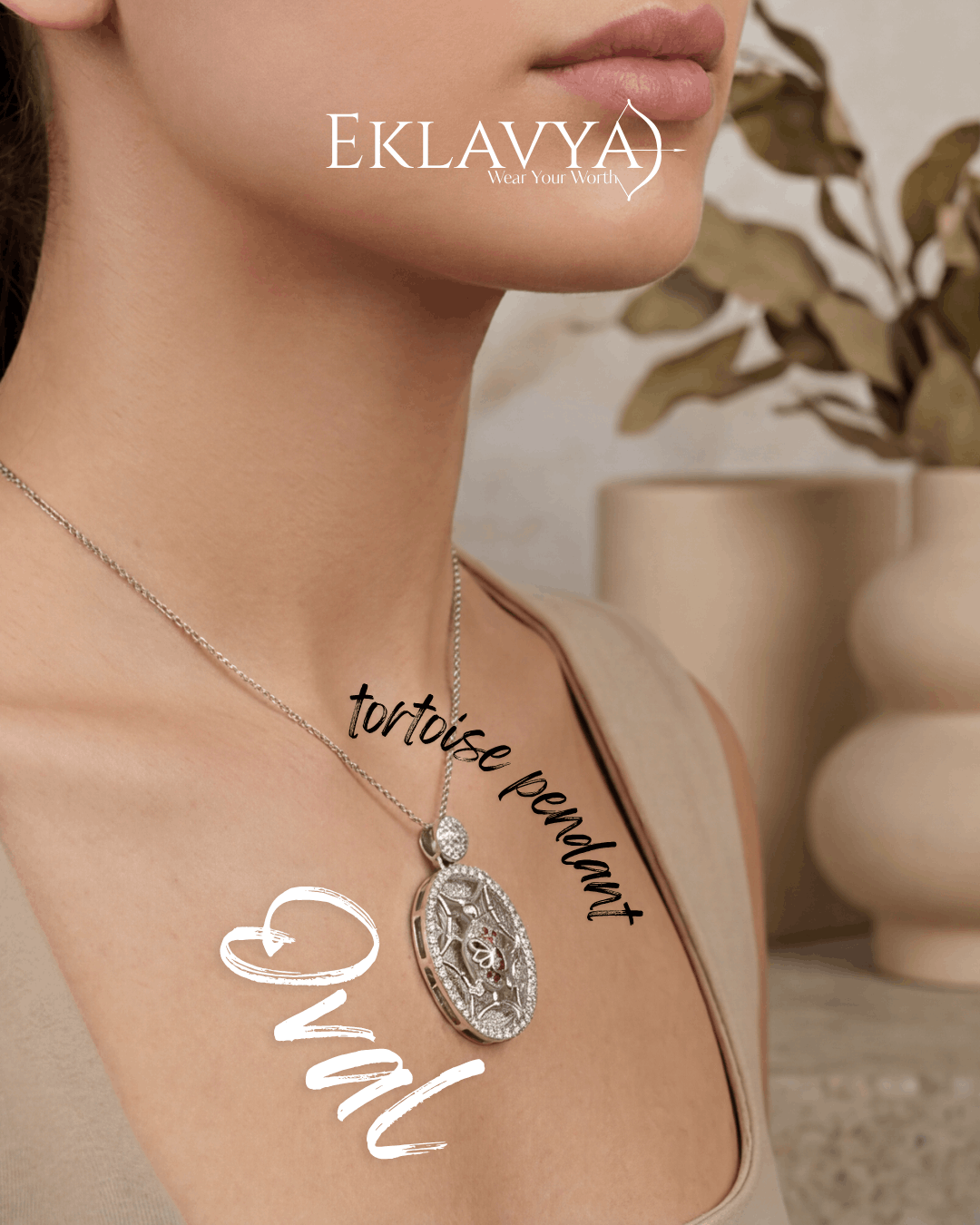 Oval Tortoise Pendant
