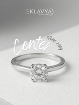 Simple Solitaire Ring in 925 sterling silver