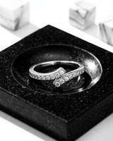 The Veyra Cross Pavé Ring