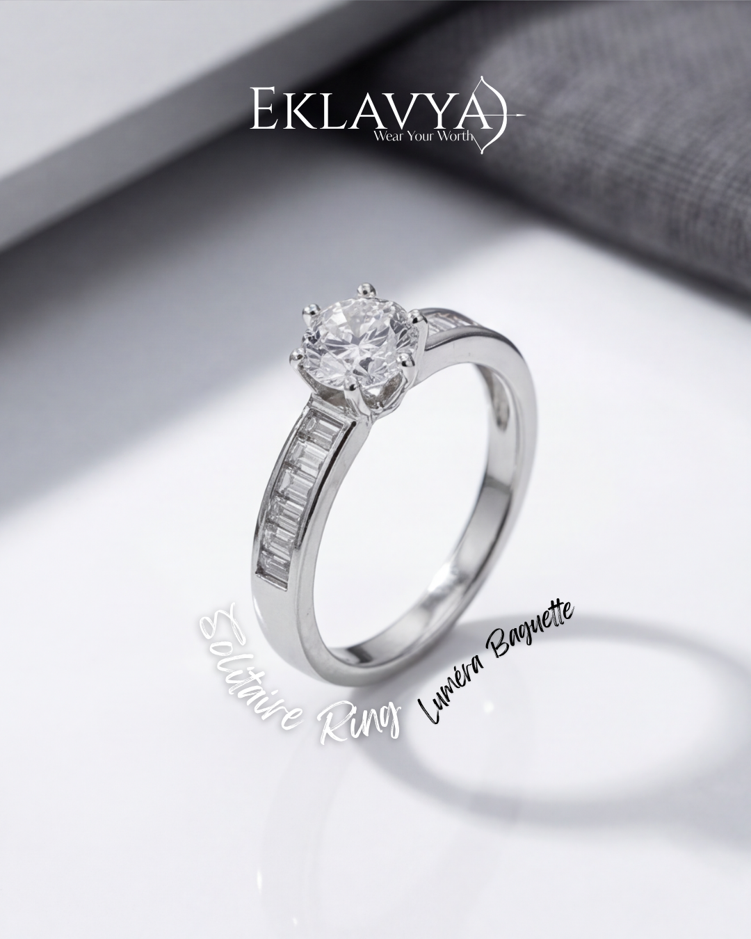 Luméra Baguette Solitaire Ring