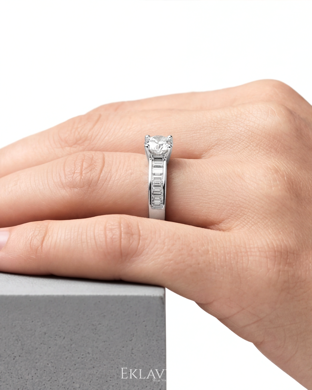 Luméra Baguette Solitaire Ring