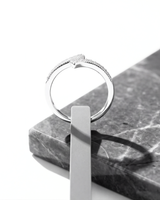 The Veyra Cross Pavé Ring