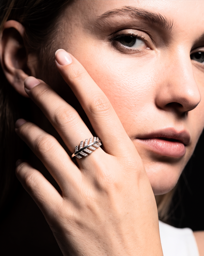 Eklavya Celeste Leaf Ring — catalog image 6