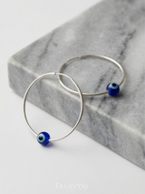 Eklavya Evil Eye Bead Hoop Earrings — catalog image 5