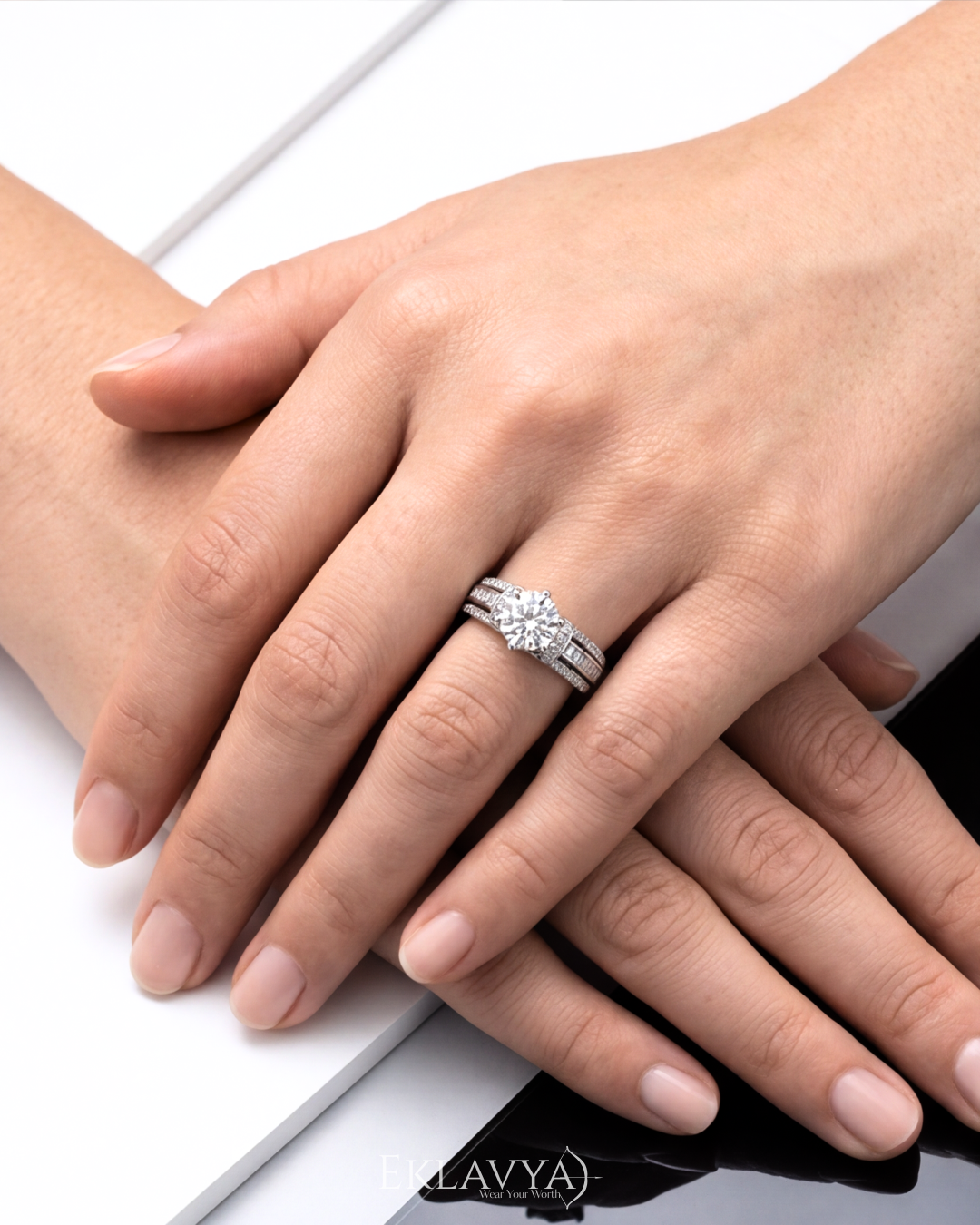 Imperia Crown Solitaire Ring