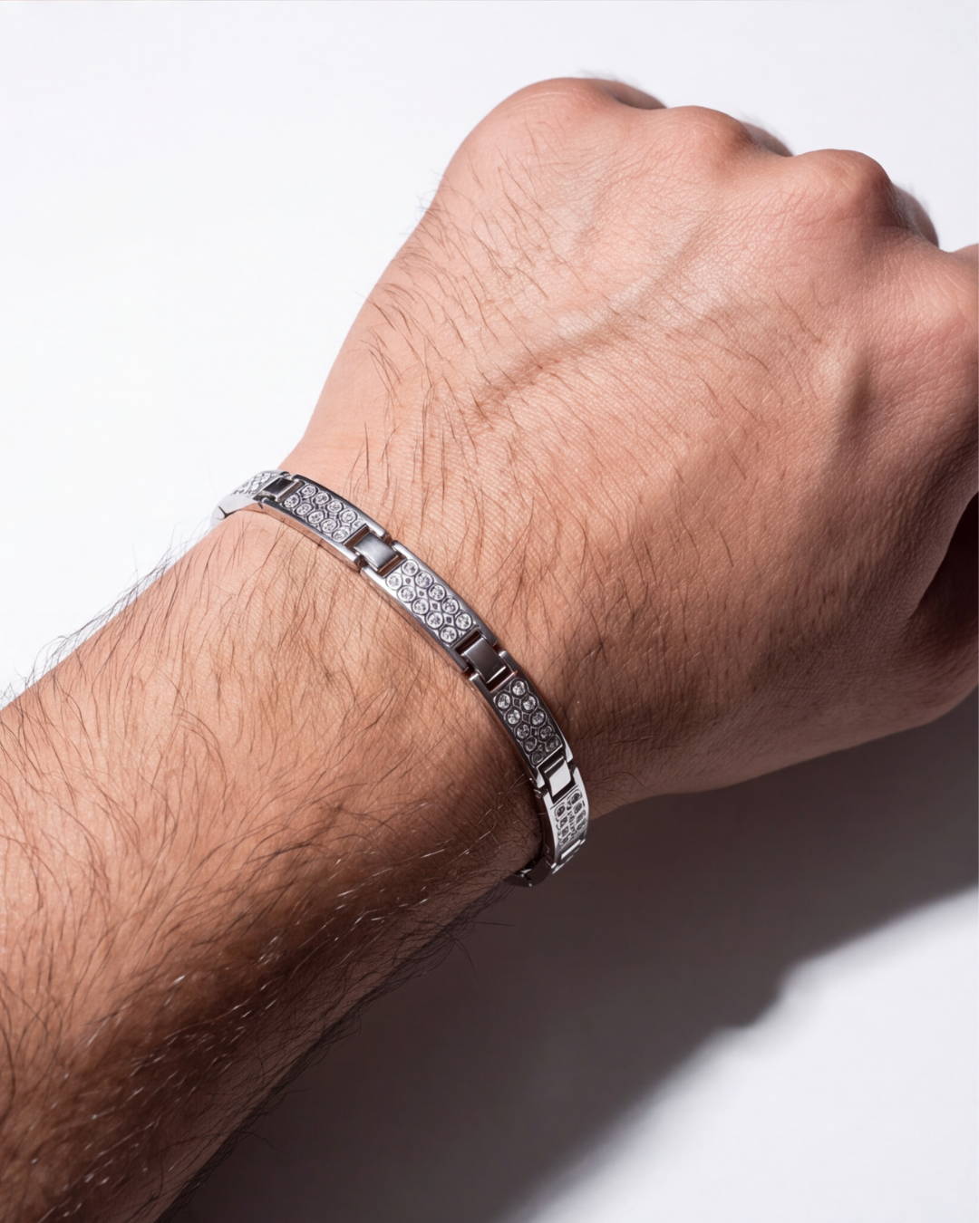 Eklavya Men's Pavé Link Bracelet — catalog image 1
