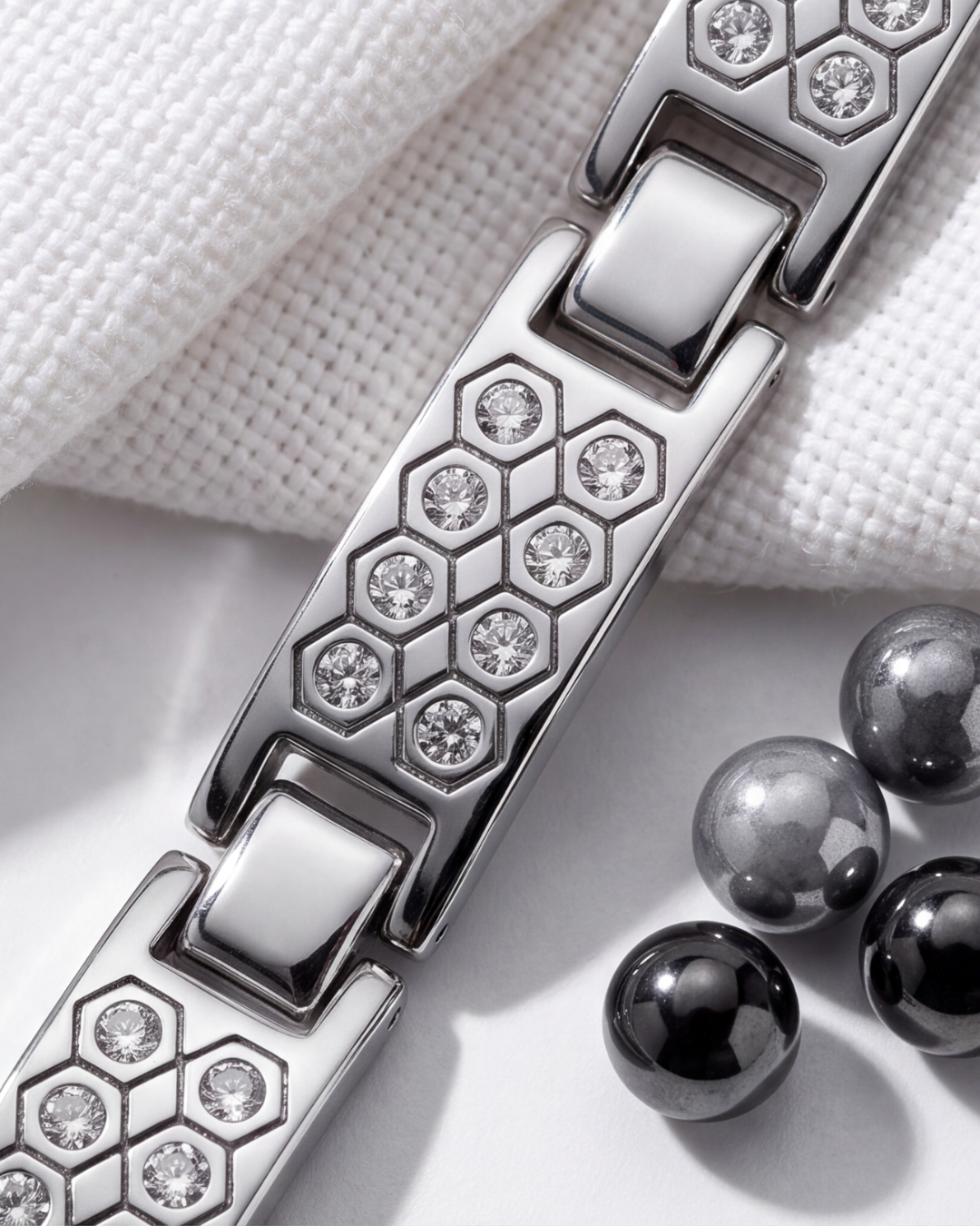 Eklavya Men's Pavé Link Bracelet — catalog image 2