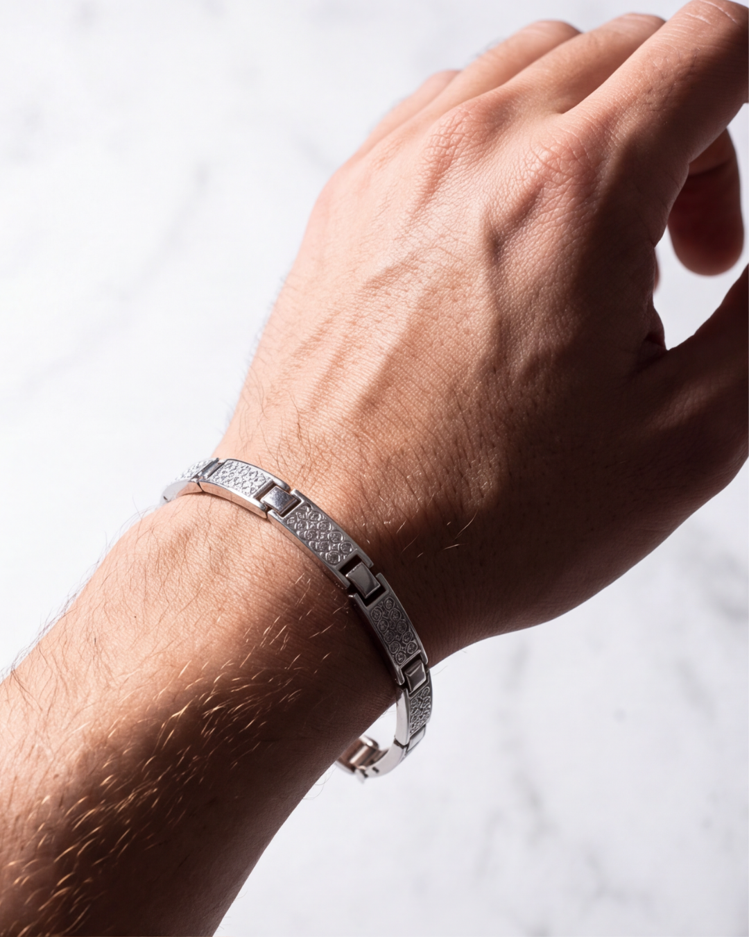 Eklavya Men's Pavé Link Bracelet — catalog image 3