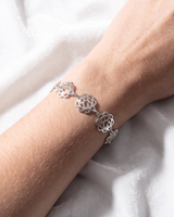 Eklavya Floral Openwork Link Bracelet — catalog image 5