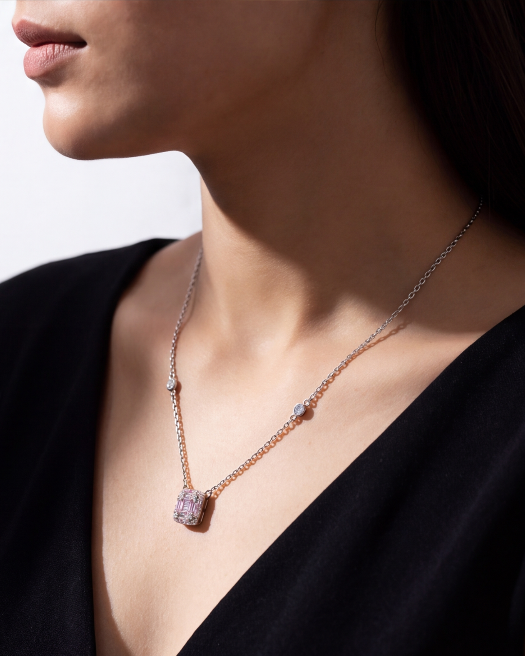 The Roselle Pink Pendant