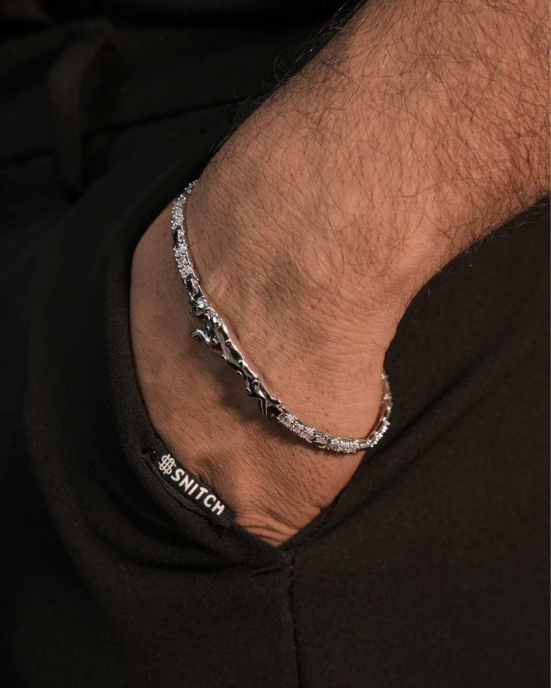 Eklavya Men's Panther Crest Bracelet — catalog image 1