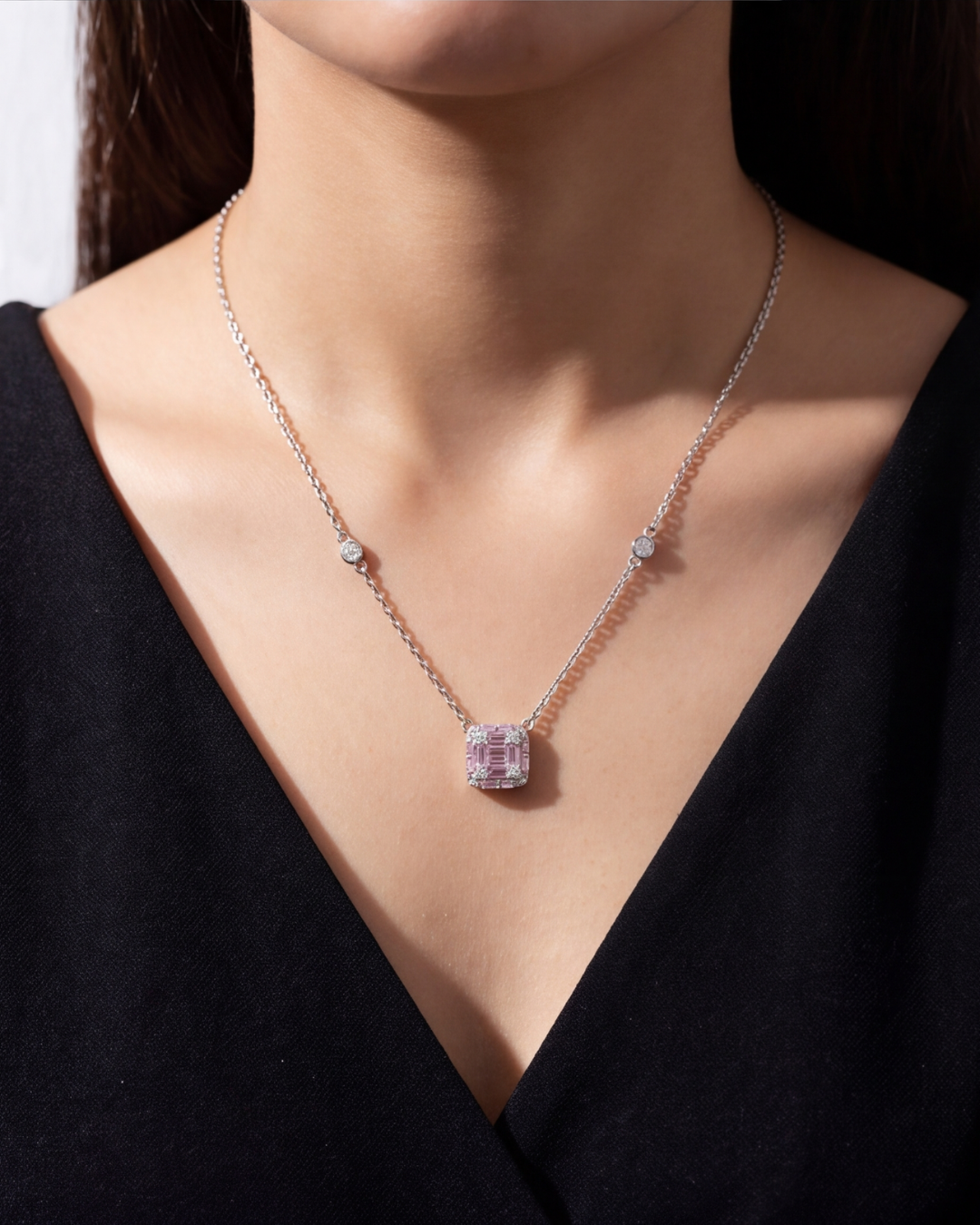The Roselle Pink Pendant