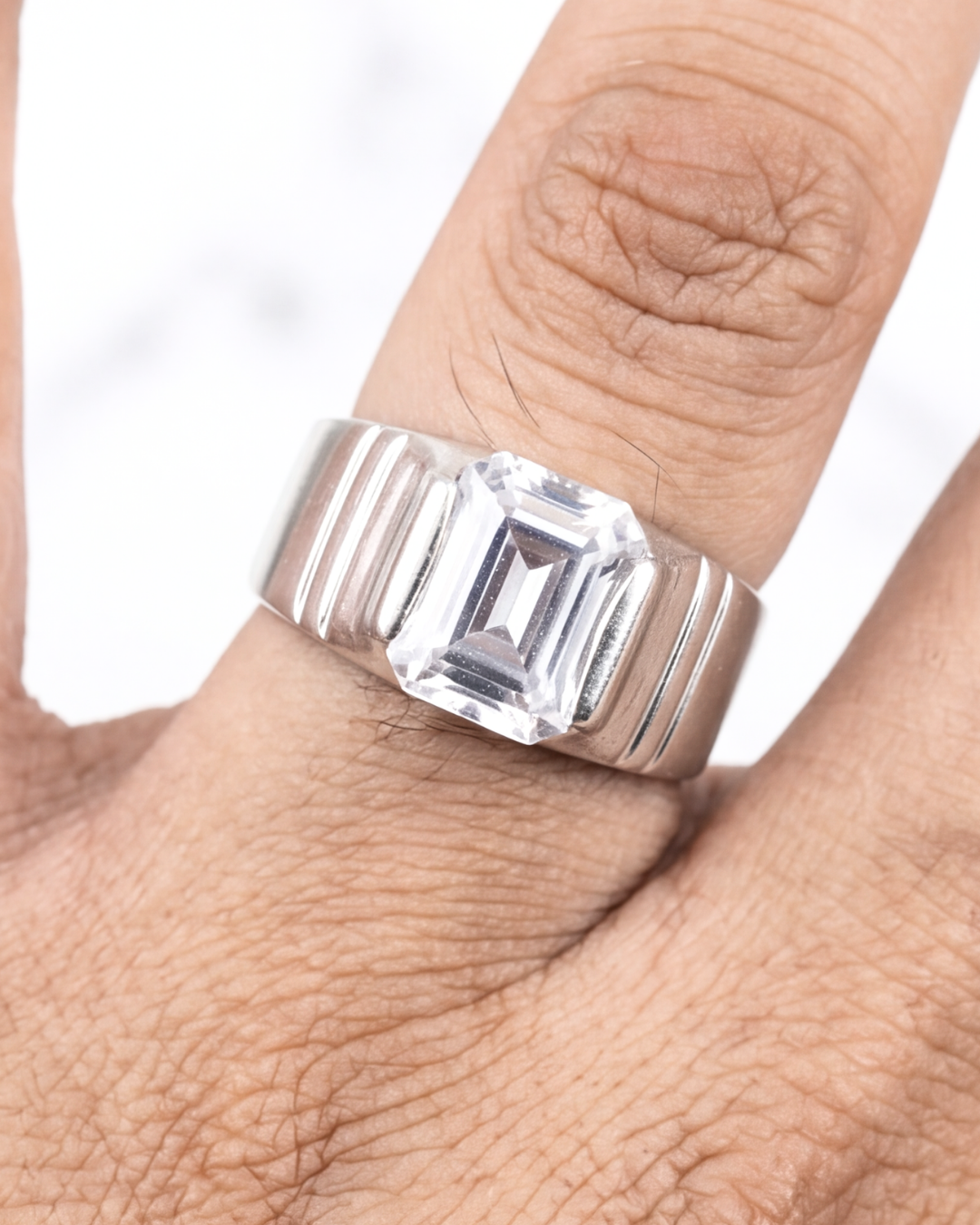 Titan Solitaire Signet Ring