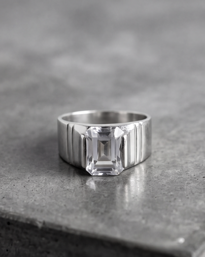 Titan Solitaire Signet Ring