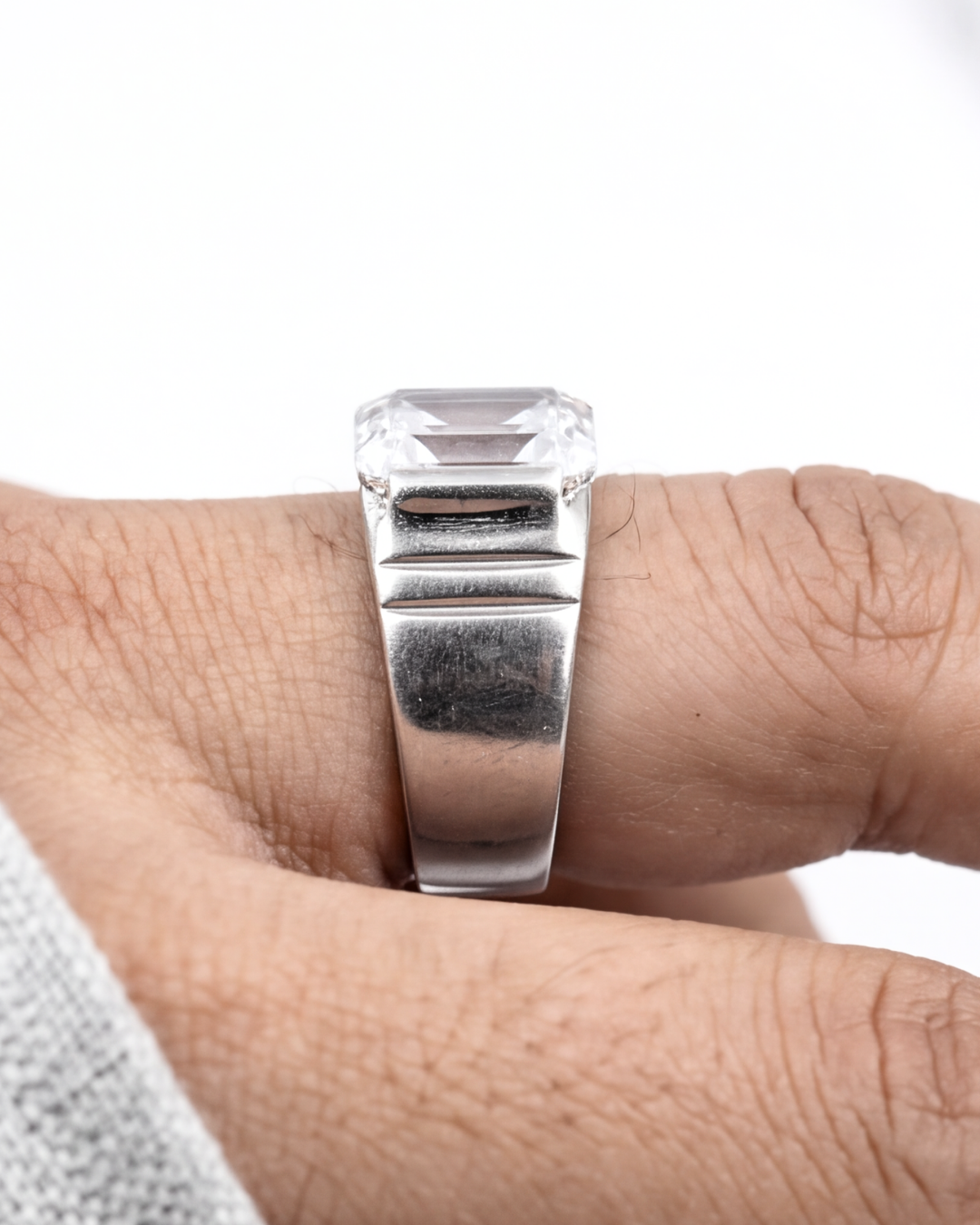Titan Solitaire Signet Ring