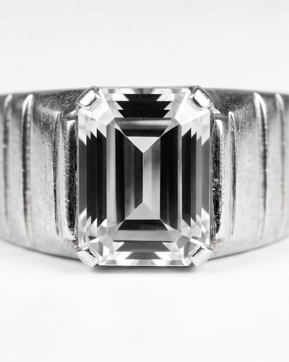 Titan Solitaire Signet Ring