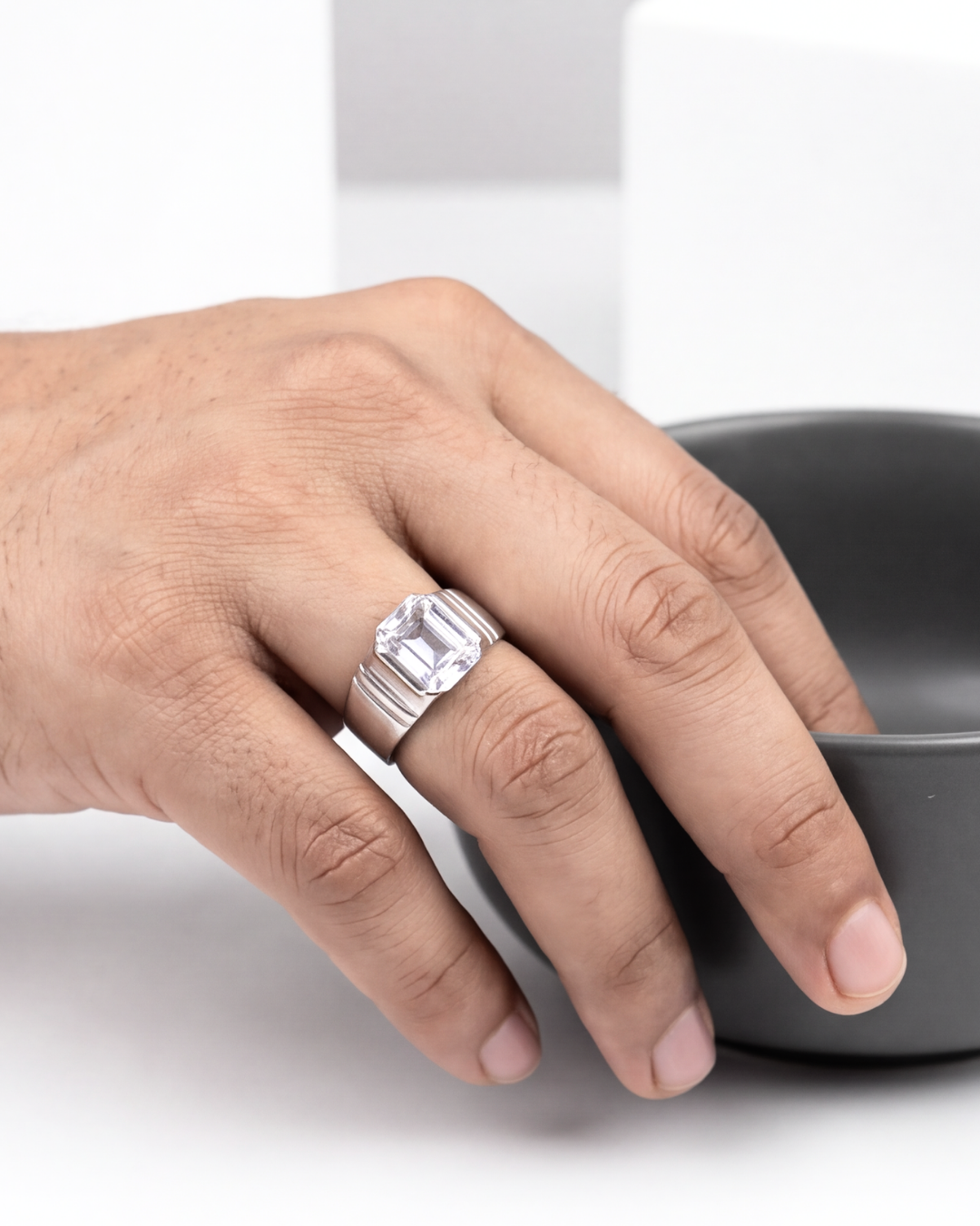 Titan Solitaire Signet Ring