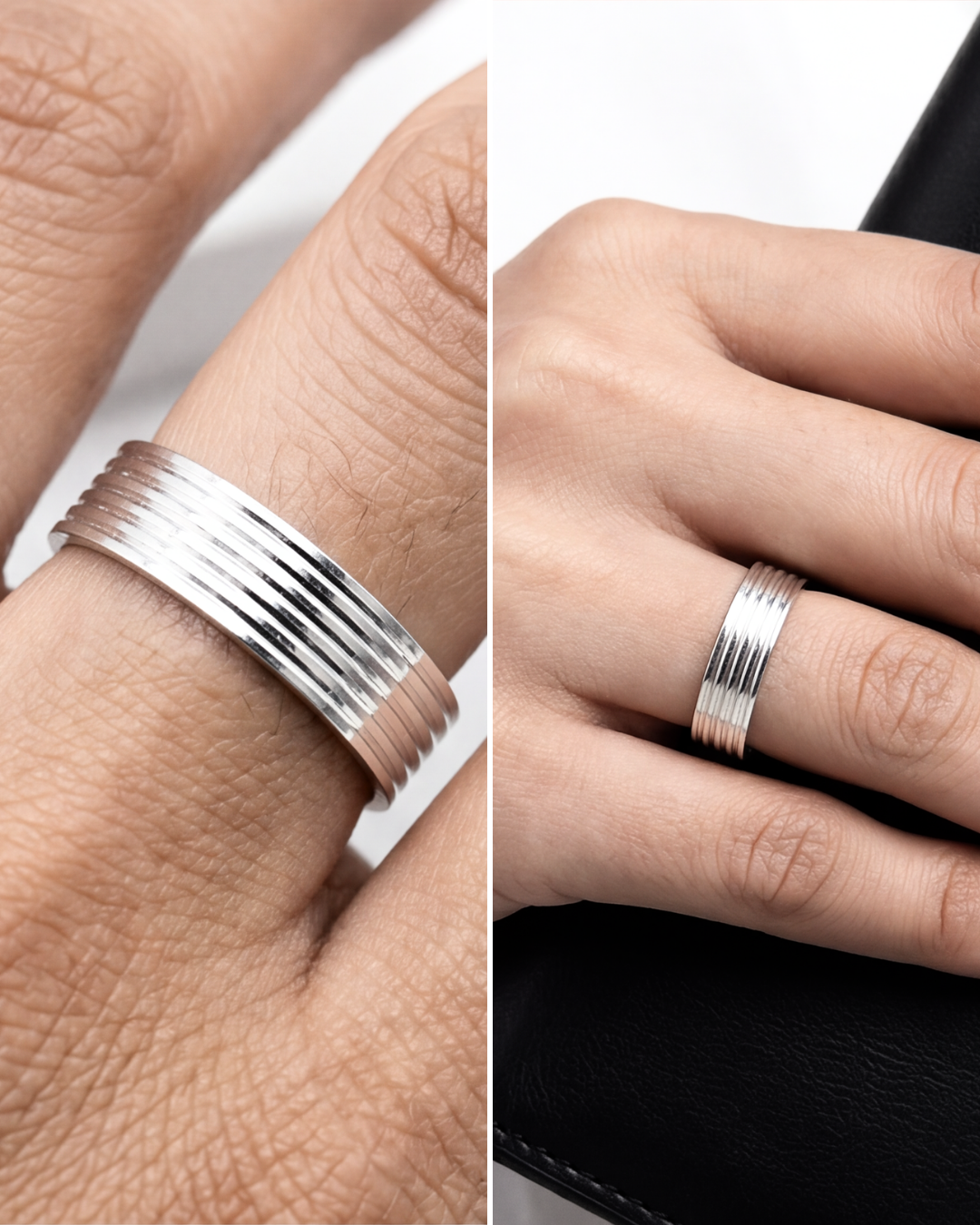 Unisex Strata Classic Band Ring