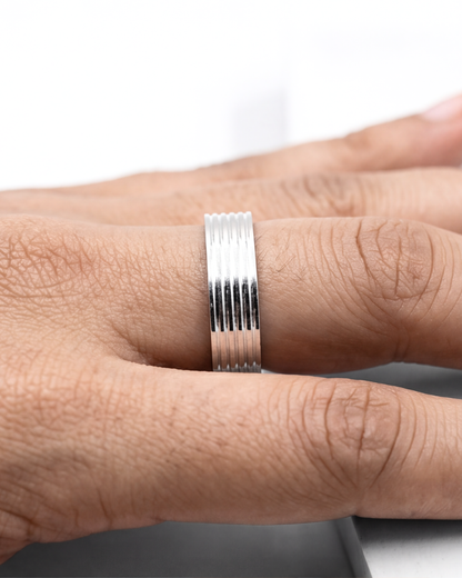 Unisex Strata Classic Band Ring
