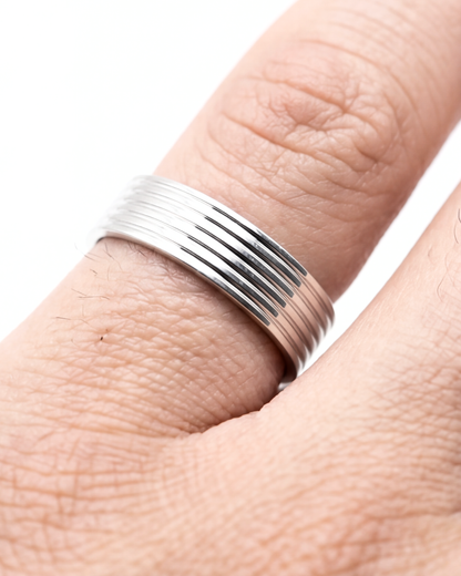Unisex Strata Classic Band Ring