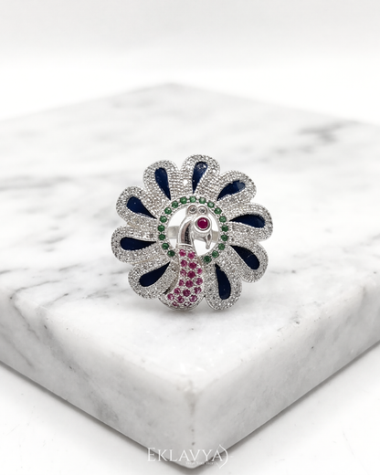 Mayūra Antique Statement Ring