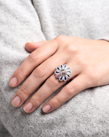 Eklavya Mayura Antique Peacock Ring — catalog image 3
