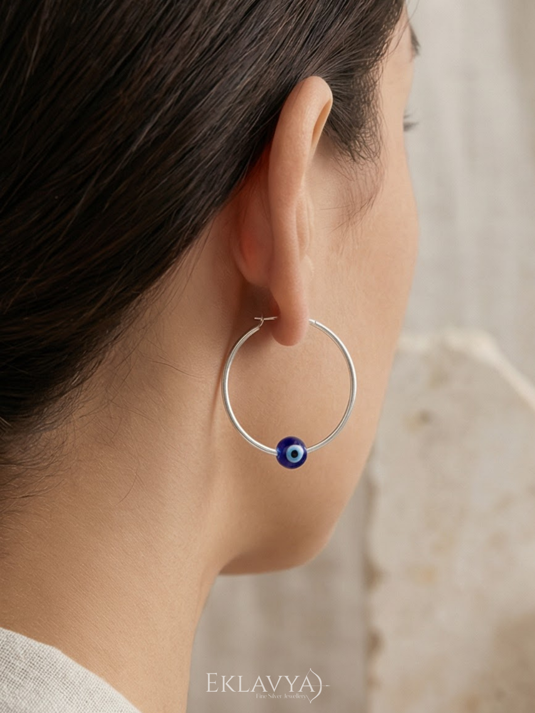 Evil Eye Hoops