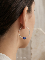 Eklavya Evil Eye Bead Hoop Earrings — catalog image 6
