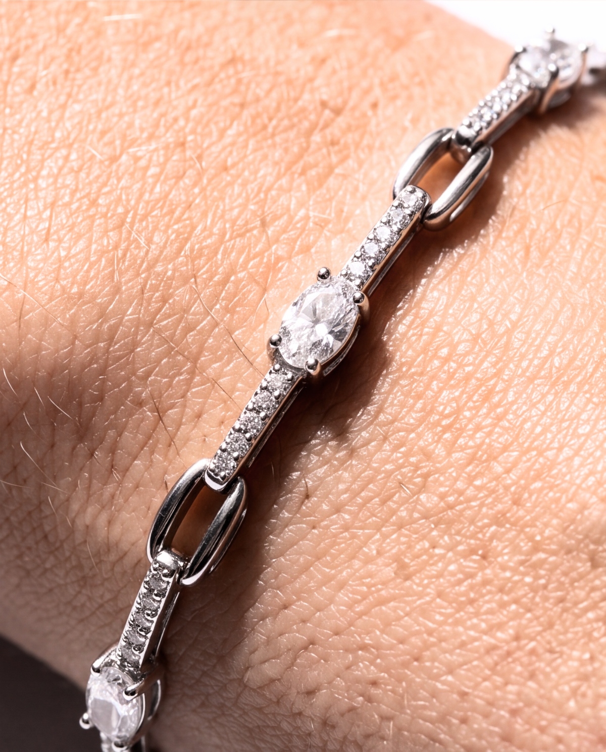 Eklavya Celeste Oval Link Bracelet — catalog image 5