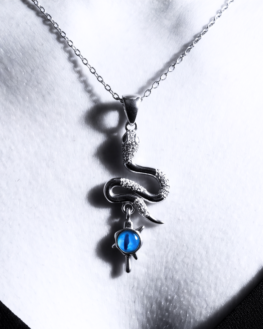 The Serpentine Azure Pendant