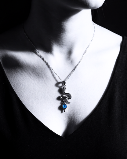 The Serpentine Azure Pendant
