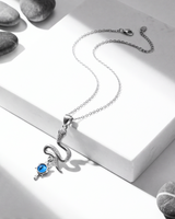 The Serpentine Azure Pendant