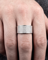 Aurora Pavé Band Ring – (7 Rows)